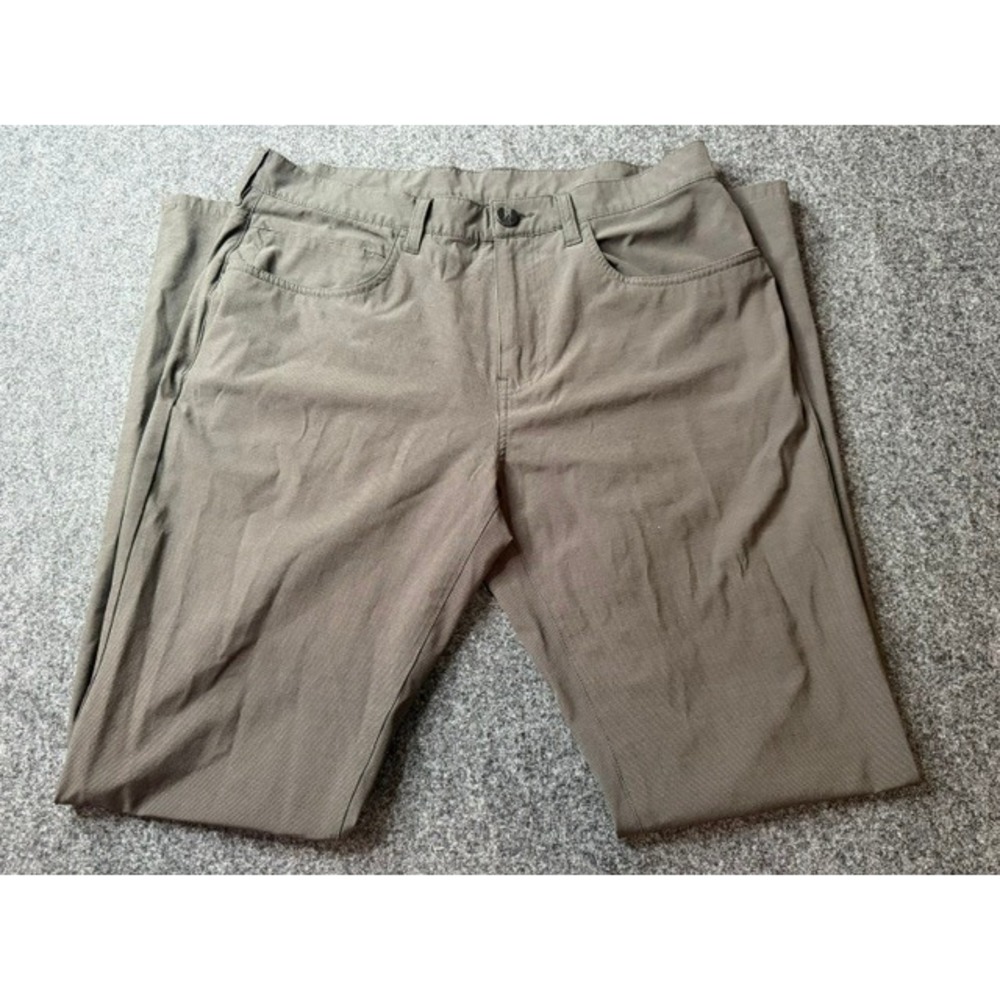 Callaway Mens Golf Pants 32x32 Olive Green Textured Performance Straight Leg